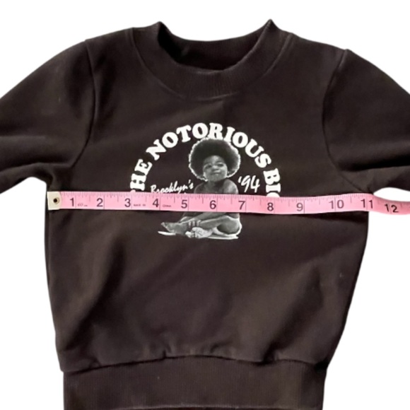The Notorious B. I. G. Kids Black Graphic Sweatshirt - Picture 4 of 7